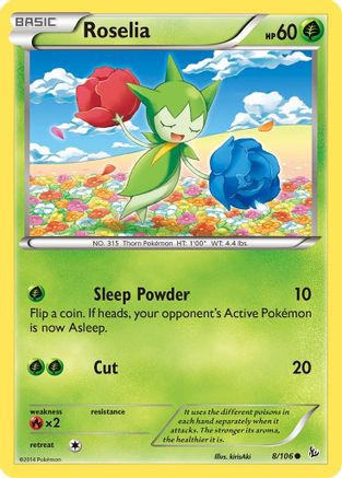 Roselia (8) [XY - Flashfire] Reverse Holofoil - Deck Out Gaming