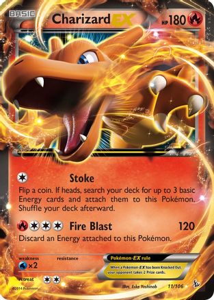 Charizard EX (11) (11) [XY - Flashfire] Holofoil - Deck Out Gaming