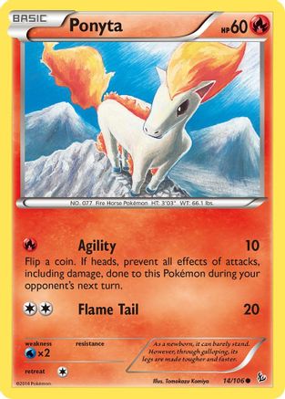 Ponyta (14) [XY - Flashfire] Reverse Holofoil - Deck Out Gaming