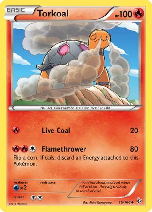 Torkoal (16) [XY - Flashfire] Reverse Holofoil - Deck Out Gaming