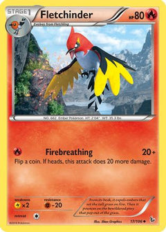 Fletchinder (17) [XY - Flashfire] Reverse Holofoil - Deck Out Gaming