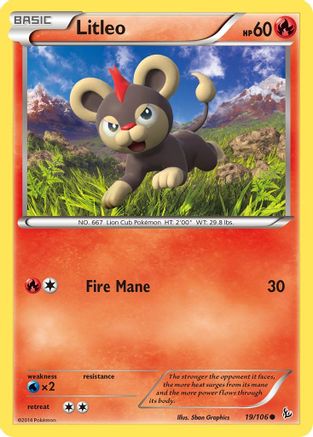 Litleo (19) (19) [XY - Flashfire] - Deck Out Gaming