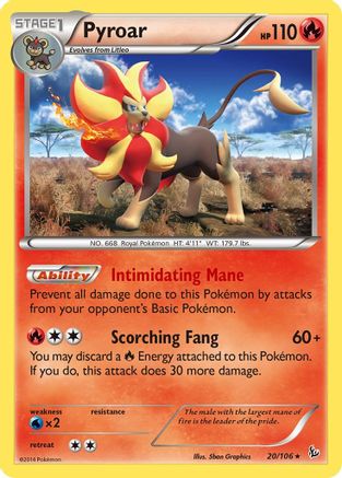 Pyroar (20) [XY - Flashfire] Reverse Holofoil - Deck Out Gaming