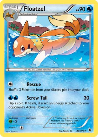 Floatzel (29) [XY - Flashfire] - Deck Out Gaming