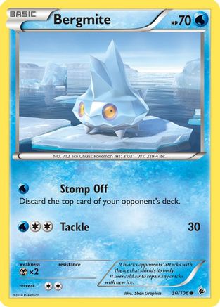 Bergmite (30) [XY - Flashfire] Reverse Holofoil - Deck Out Gaming