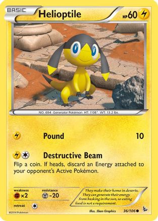 Helioptile (36) [XY - Flashfire] - Deck Out Gaming
