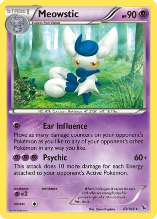 Meowstic (43) [XY - Flashfire] Reverse Holofoil - Deck Out Gaming