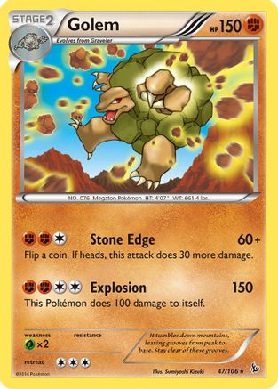 Golem (47) [XY - Flashfire] Reverse Holofoil - Deck Out Gaming