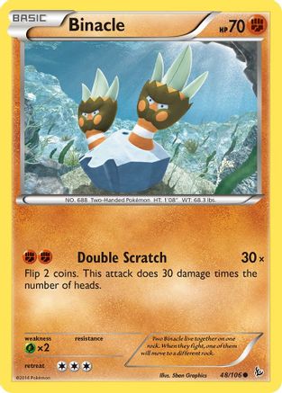 Binacle (48) [XY - Flashfire] Reverse Holofoil - Deck Out Gaming