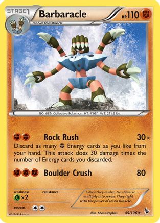 Barbaracle (49) [XY - Flashfire] Reverse Holofoil - Deck Out Gaming