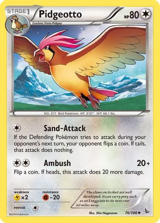 Pidgeotto (76) [XY - Flashfire] Reverse Holofoil - Deck Out Gaming