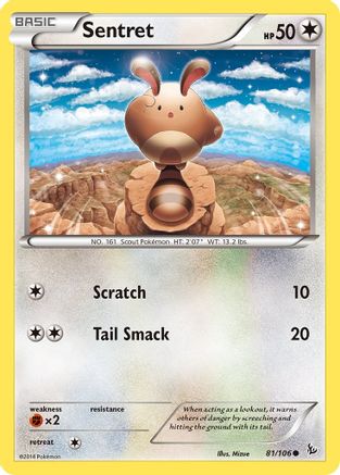 Sentret (81) [XY - Flashfire] Reverse Holofoil - Deck Out Gaming