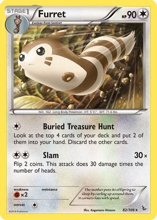 Furret (82) [XY - Flashfire] Reverse Holofoil - Deck Out Gaming