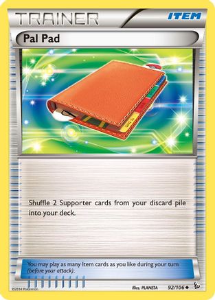 Pal Pad (92) [XY - Flashfire] Reverse Holofoil - Deck Out Gaming