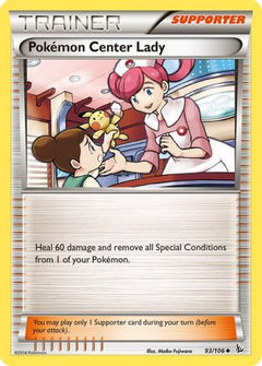 Pokemon Center Lady (93) [XY - Flashfire] Reverse Holofoil - Deck Out Gaming
