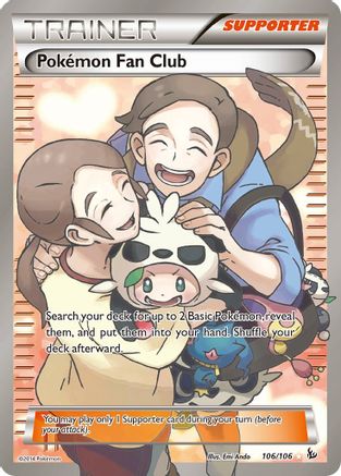 Pokemon Fan Club (106 Full Art) (106) [XY - Flashfire] Holofoil - Deck Out Gaming