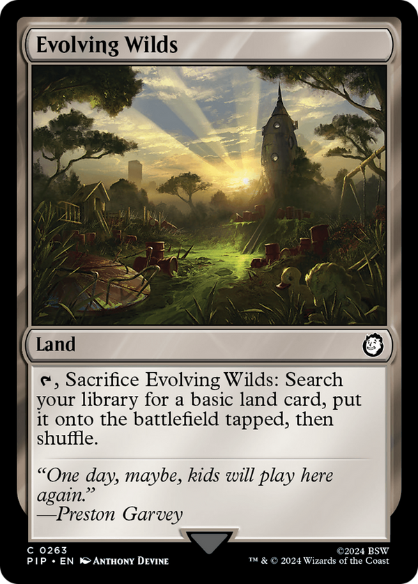 Evolving Wilds (263) [Fallout] foil - Deck Out Gaming