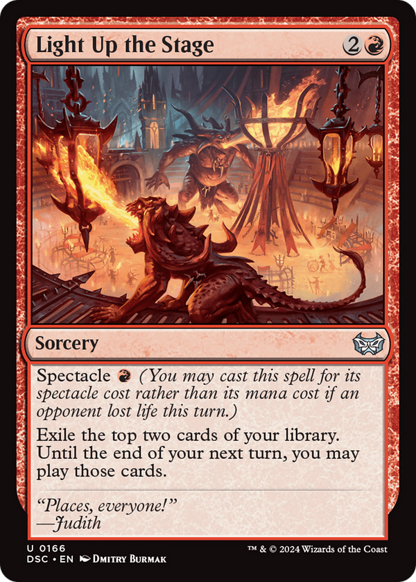 Light Up the Stage (166) [Duskmourn: House of Horror Commander] - Deck Out Gaming