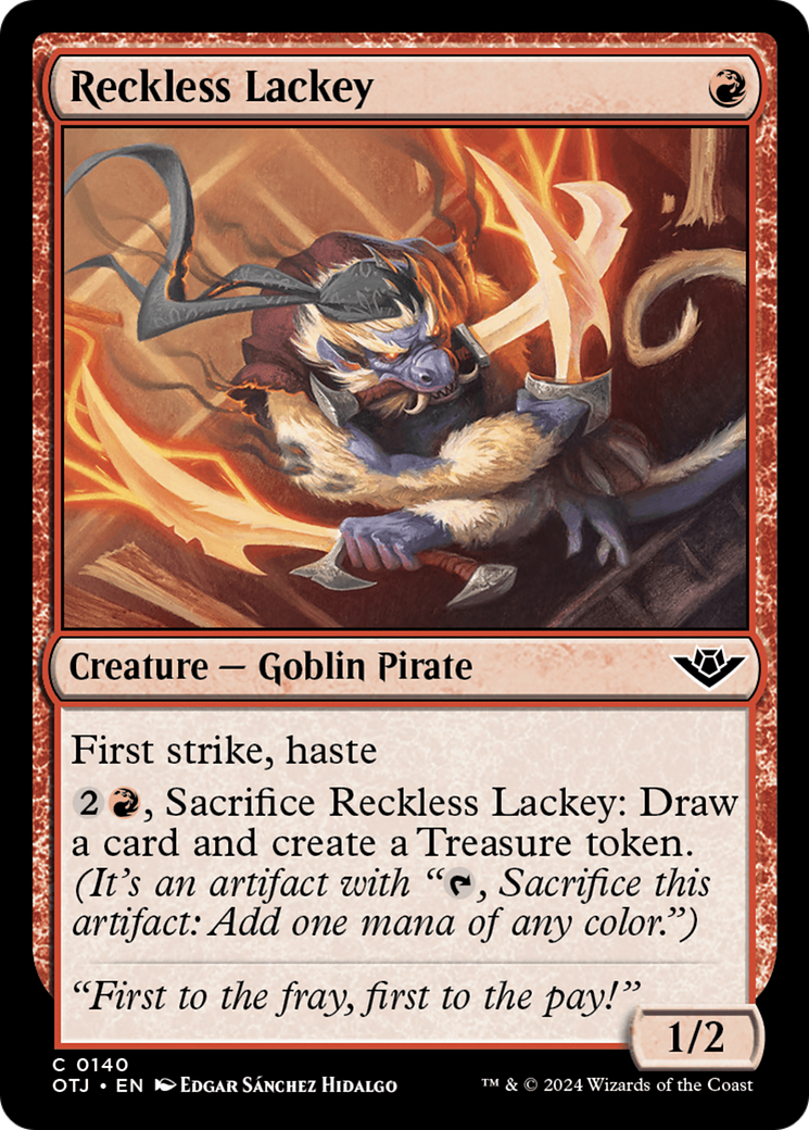 Reckless Lackey (140) [Outlaws of Thunder Junction] - Deck Out Gaming