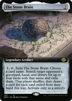 The Stone Brain (Extended Art) (367) [The Brothers' War] - Deck Out Gaming