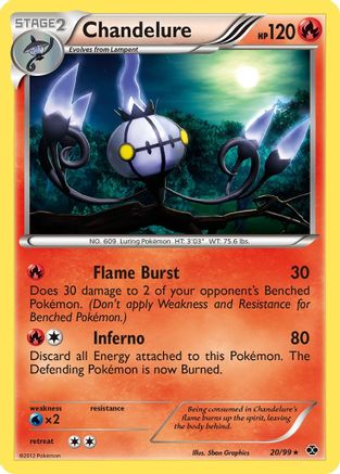 Chandelure (20) [Next Destinies] Reverse Holofoil - Deck Out Gaming