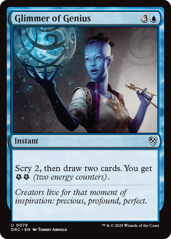 Glimmer of Genius (78) [Commander: Aetherdrift] - Deck Out Gaming