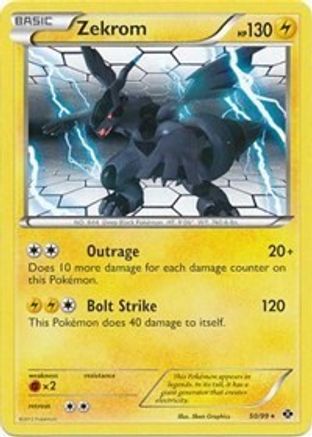 Zekrom - 50/99 (Next Destinies) (50) [Deck Exclusives] Holofoil - Deck Out Gaming