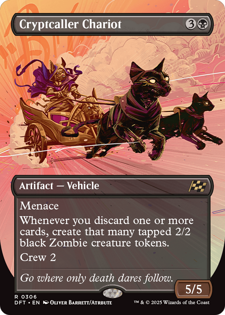 Cryptcaller Chariot (Borderless) (306) [Aetherdrift] - Deck Out Gaming