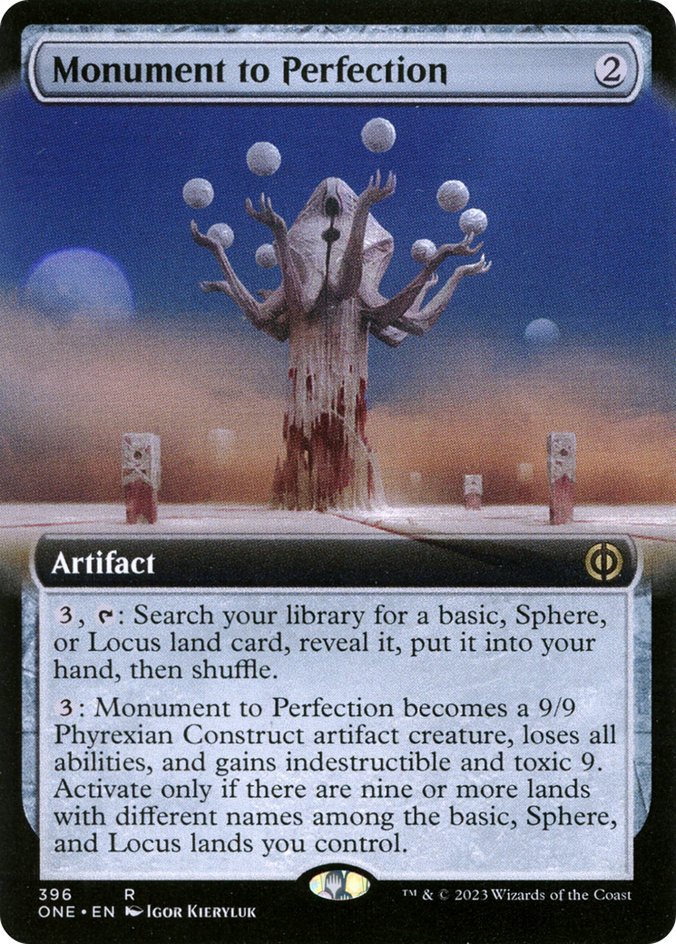Monument to Perfection (Extended Art) (396) [Phyrexia: All Will Be One] foil - Deck Out Gaming
