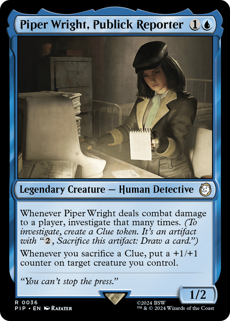 Piper Wright, Publick Reporter (36) [Fallout] foil - Deck Out Gaming