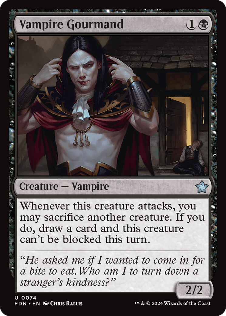 Vampire Gourmand (74) [Foundations] foil - Deck Out Gaming