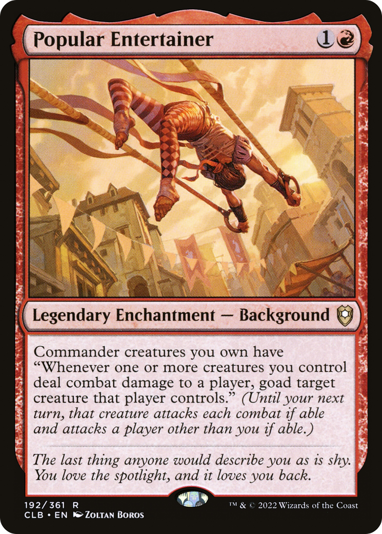 Popular Entertainer (192) [Commander Legends: Battle for Baldur's Gate] foil - Deck Out Gaming