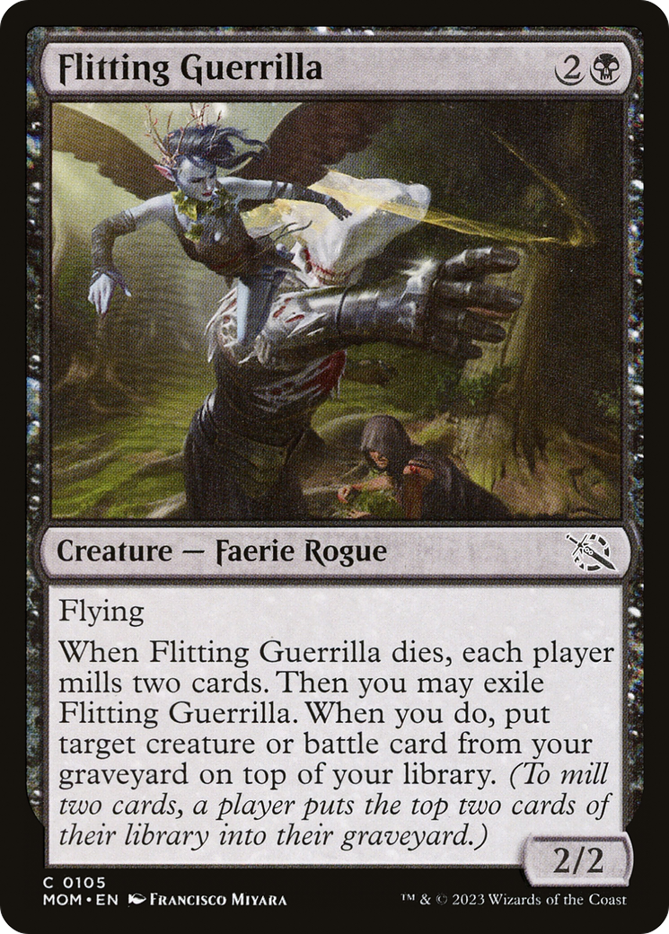 Flitting Guerrilla (105) [March of the Machine] foil - Deck Out Gaming