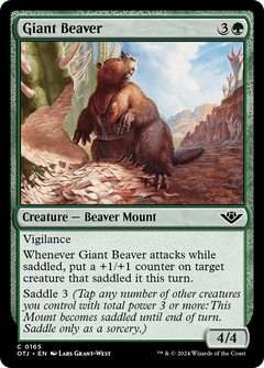 Giant Beaver (165) [Outlaws of Thunder Junction] foil - Deck Out Gaming