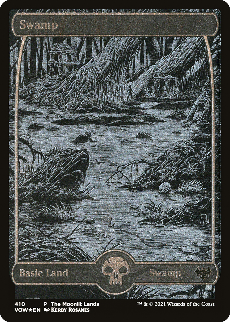 Swamp (410) [Innistrad: Crimson Vow] etched - Deck Out Gaming