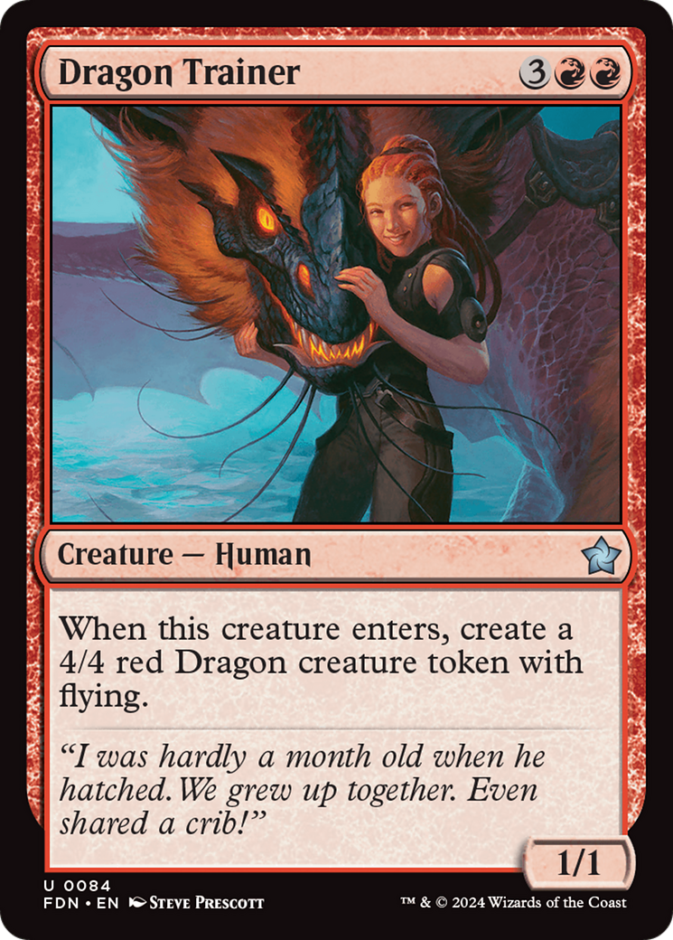 Dragon Trainer (84) [Foundations] foil - Deck Out Gaming