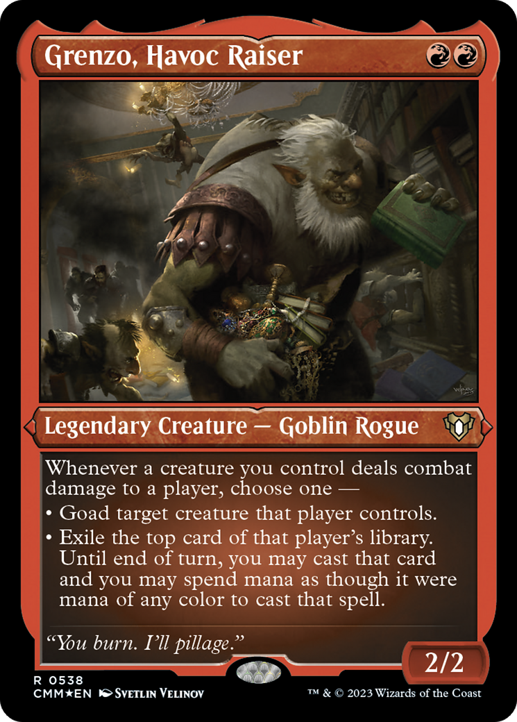 Grenzo, Havoc Raiser (538) [Commander Masters] etched - Deck Out Gaming