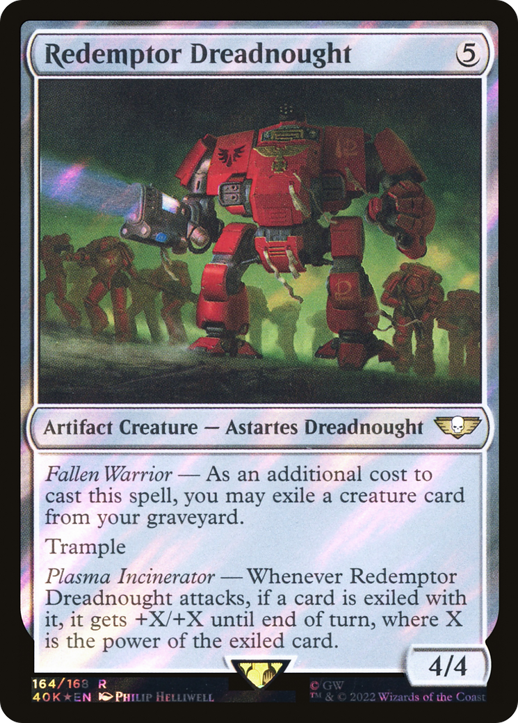 Redemptor Dreadnought (Surge Foil) (164) [Warhammer 40,000 Commander] foil - Deck Out Gaming