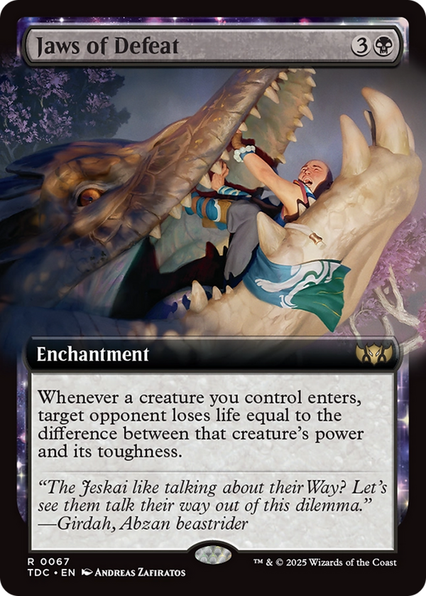 Jaws of Defeat (Extended Art) (67) [Commander: Tarkir: Dragonstorm] - Deck Out Gaming