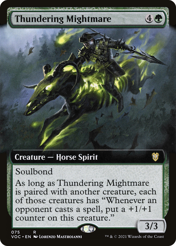 Thundering Mightmare (Extended Art) (75) [Commander: Innistrad: Crimson Vow] - Deck Out Gaming