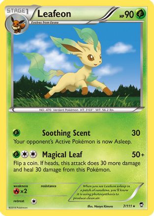 Leafeon (7) [XY - Furious Fists] Reverse Holofoil - Deck Out Gaming
