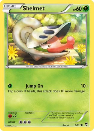 Shelmet (8) [XY - Furious Fists] Reverse Holofoil - Deck Out Gaming
