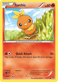 Torchic (12) [XY - Furious Fists] Reverse Holofoil - Deck Out Gaming