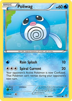 Poliwag (15) [XY - Furious Fists] Reverse Holofoil - Deck Out Gaming