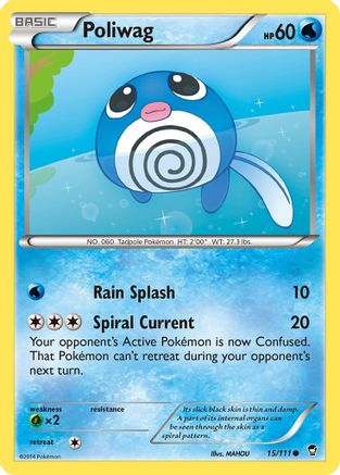 Poliwag (15) [XY - Furious Fists] Reverse Holofoil - Deck Out Gaming