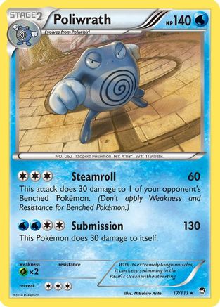Poliwrath (17) [XY - Furious Fists] Reverse Holofoil - Deck Out Gaming