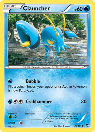Clauncher (23) [XY - Furious Fists] Reverse Holofoil - Deck Out Gaming
