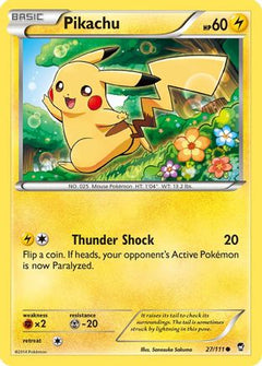 Pikachu (27) [XY - Furious Fists] Reverse Holofoil - Deck Out Gaming