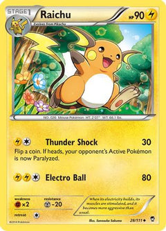 Raichu (28) [XY - Furious Fists] Reverse Holofoil - Deck Out Gaming