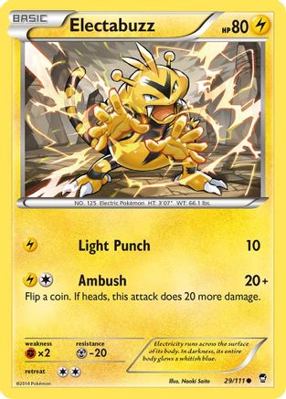 Electabuzz (29) [XY - Furious Fists] Reverse Holofoil - Deck Out Gaming